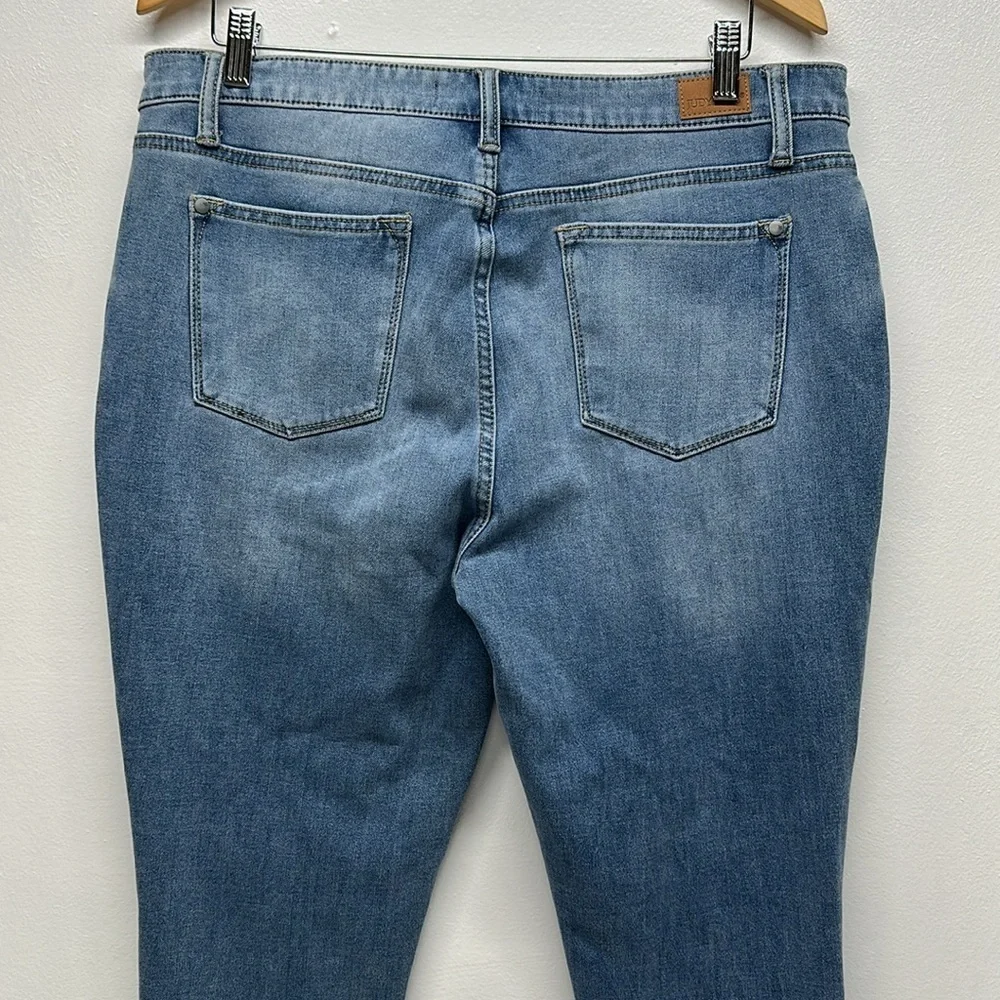 Judy Blue Jeans Denim High Waist Thermal Stretch Skinny Fit Blue Size 15 / 32